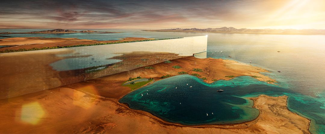 THE LINE is a 170-kilometer-long city of the future