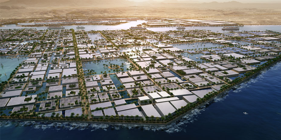 يتم إنشاء أكبر مصنع للهيدروجين الأخضر في العالم في أوكساجون، في منطقة نيوم بالمملكة العربية السعودية